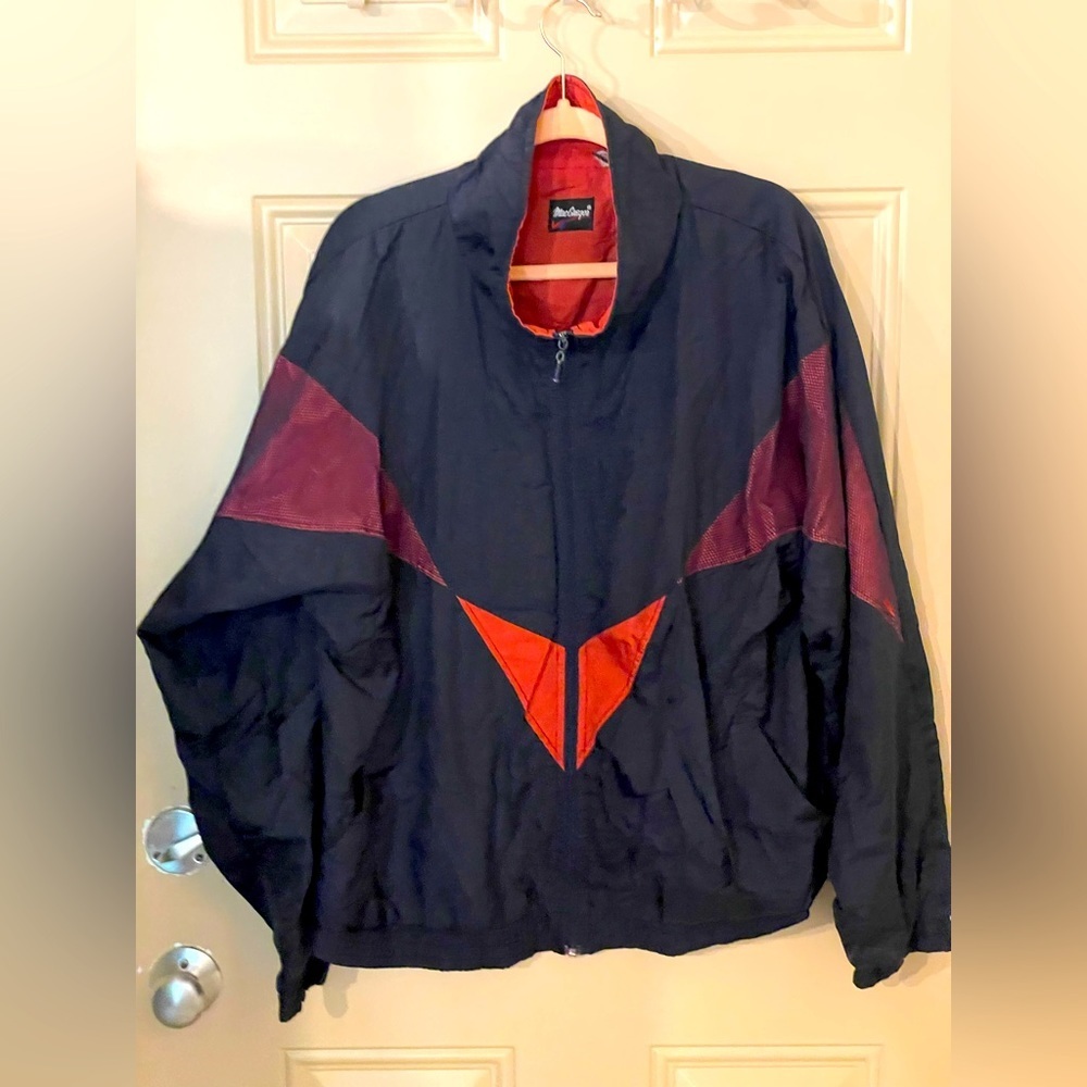 MacGregor Performance Jacket Red & Navy - Picture 2 of 9